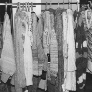 rack of shirbaa wool clothing, jude australia